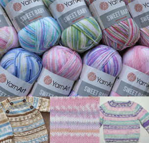 Sweet Baby yarn 5 x 100 g