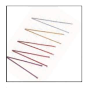Colored needles 35 cm