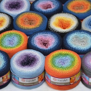Flowers yarn 2 x 250 g