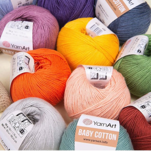 Baby Cotton yarn 10 x 50 g
