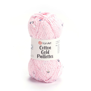 Cotton Gold Paillettes yarn 5 x 50 g