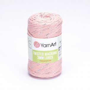 Twisted Macrame Lurex 3mm yarn 4 x 250 g